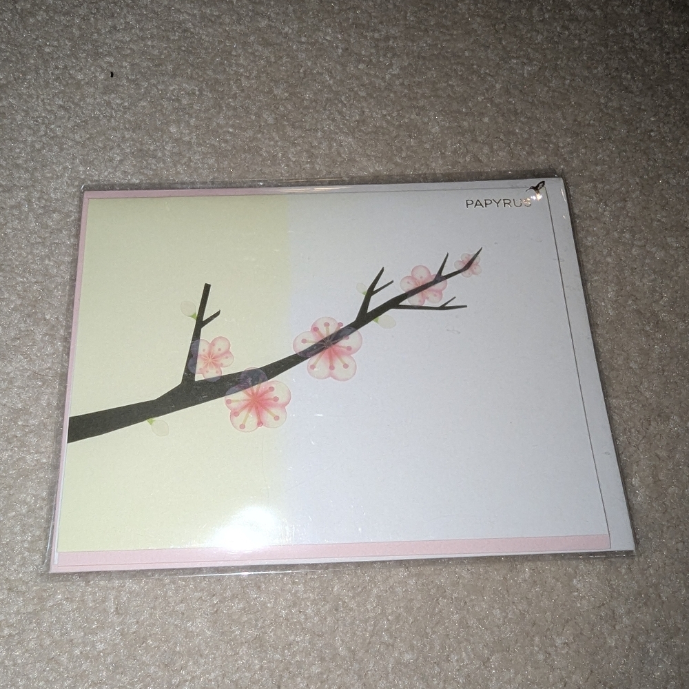 Papyrus Floral Card